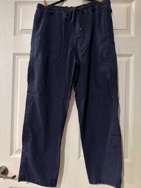 S.C.R.U.B.S. Navy Blue Medical Scrub Pants Short M 65% Polyester 35% Cotton Elas